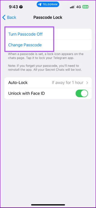 Come bloccare Telegram utilizzando il passcode su dispositivo mobile e desktop