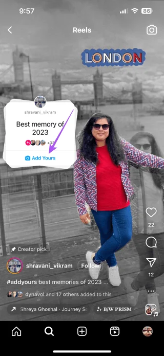 Comment utiliser l'autocollant «&nbsp;Ajouter le vôtre&nbsp;» sur une histoire Instagram