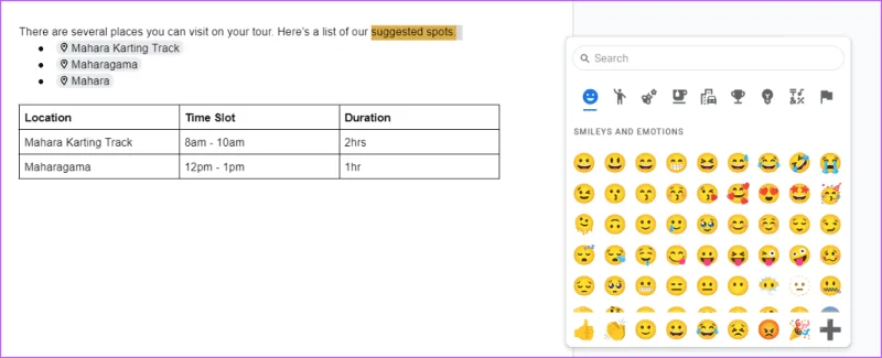 7 modi migliori per inserire emoji in Google Docs