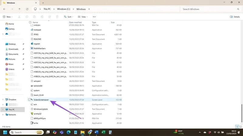 Cómo establecer un video como protector de pantalla en Windows 11