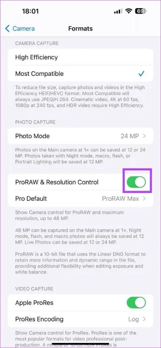 كيفية تحويل صور RAW (DNG) إلى JPG على iPhone