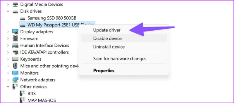 Las 8 mejores formas de reparar una unidad externa que no aparece en la Administración de discos en Windows
