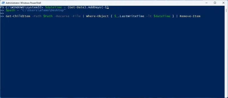 Las 7 formas principales de eliminar archivos o carpetas con PowerShell en Windows
