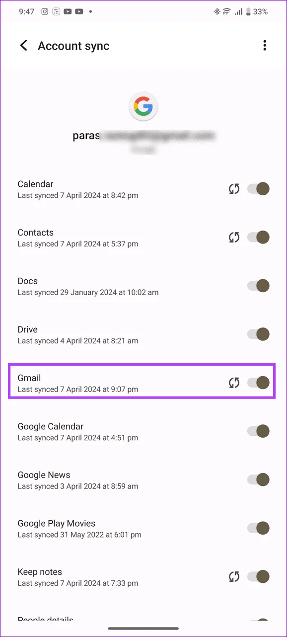 4 manieren om Gmail te repareren stopt niet met synchroniseren op Android
