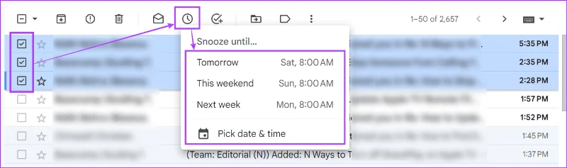 Come utilizzare la funzione Posticipa in Gmail su dispositivi mobili e desktop