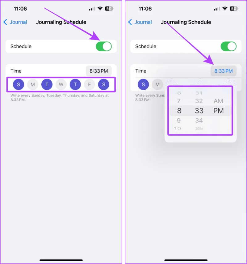 Hoe u de Journal-app op uw iPhone gebruikt