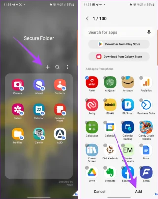 วิธีเพิ่มหรือลบแอพออกจากโฟลเดอร์ที่ปลอดภัยบนโทรศัพท์ Samsung