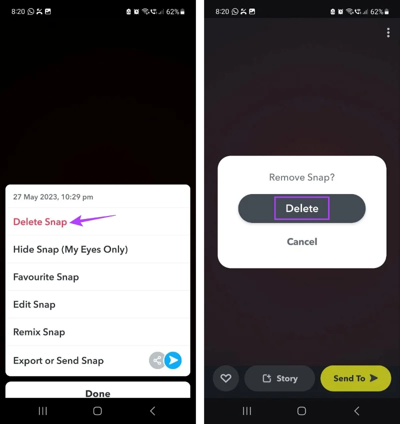 Kun je snaps op Snapchat ongedaan maken of verwijderen?