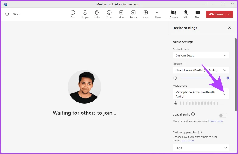 Comment tester l'audio dans Microsoft Teams