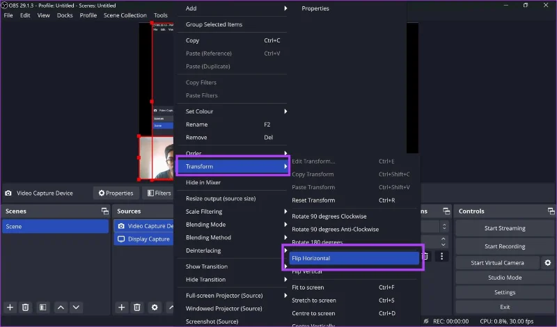 Cómo configurar la cámara virtual OBS en Windows y Mac