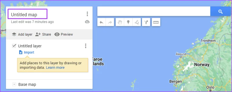 Comment créer et gérer une carte personnalisée dans Mes cartes et Google Drive