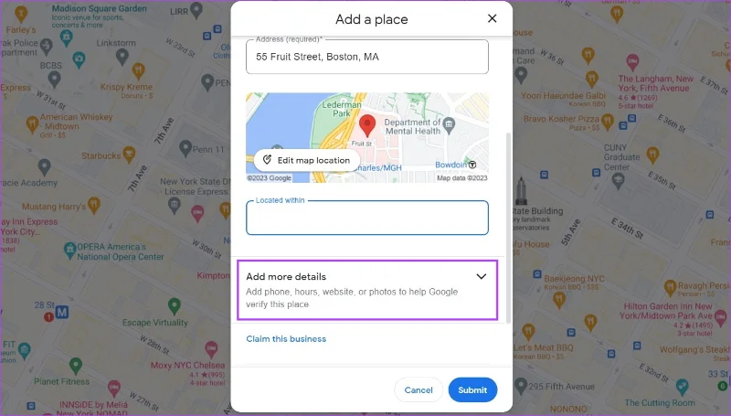 Come aggiungere una posizione o un indirizzo mancante in Google Maps