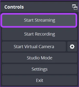 Démarrer le streaming sur Twitch