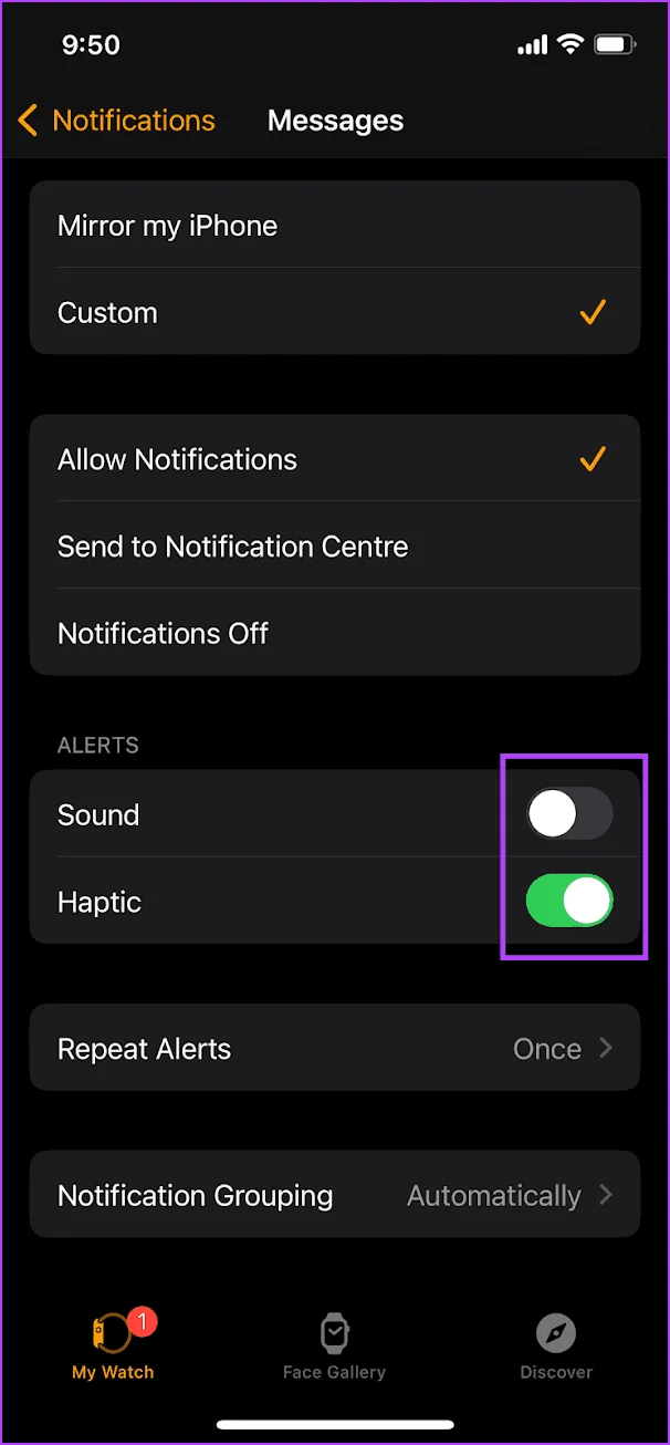 Come far vibrare il tuo Apple Watch per le notifiche