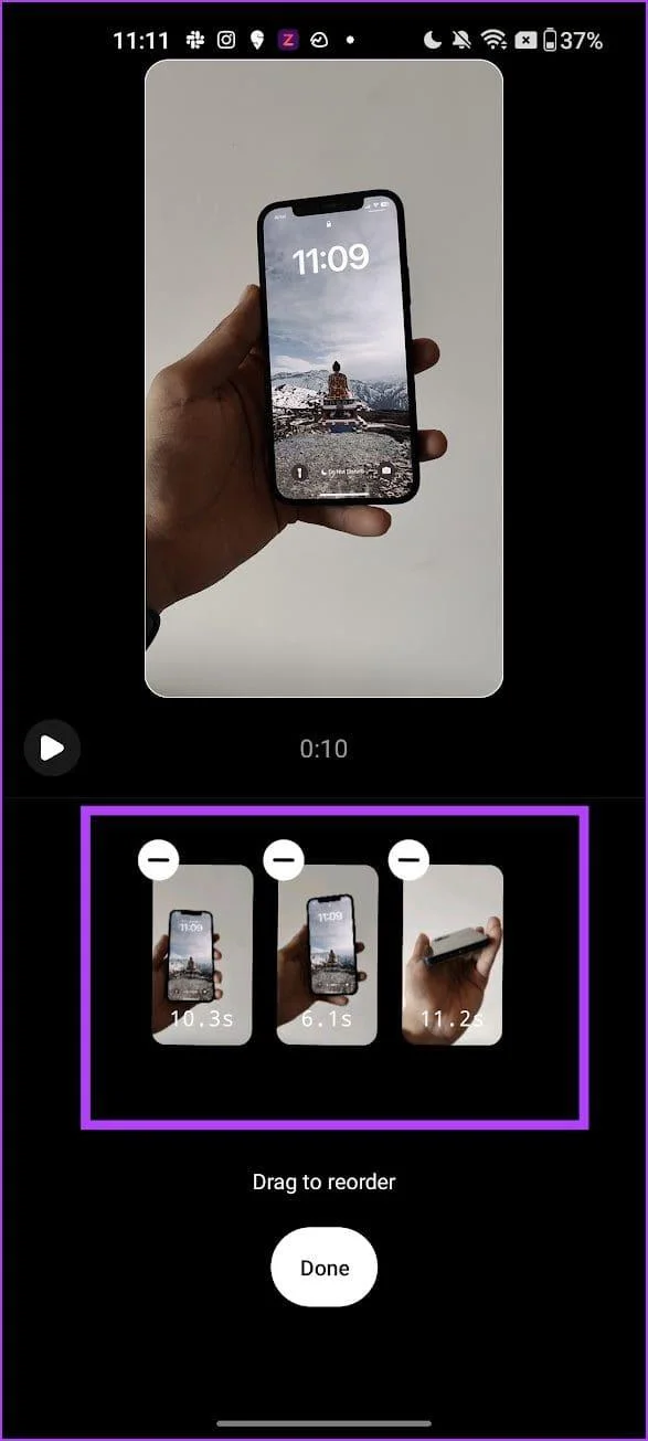 Come modificare i reel utilizzando l'editor integrato di Instagram