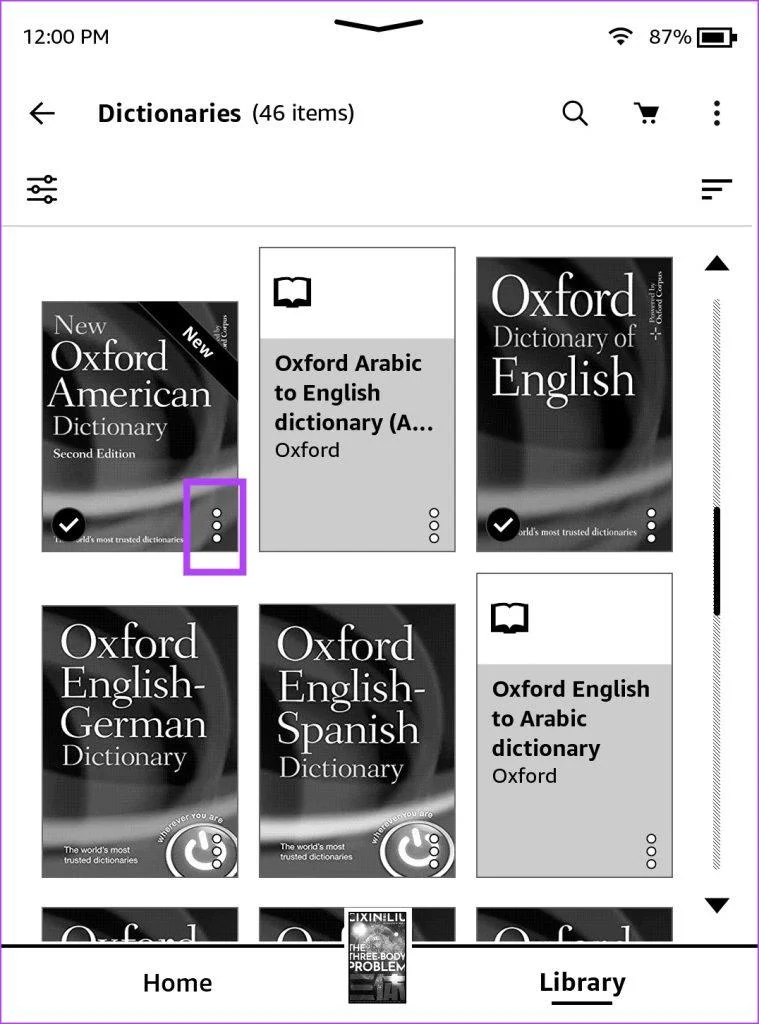 3 maneiras de consertar o dicionário Kindle que não funciona