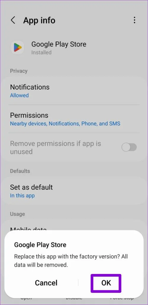 7 façons de réparer Google Play Store n'affichant pas les applications installées