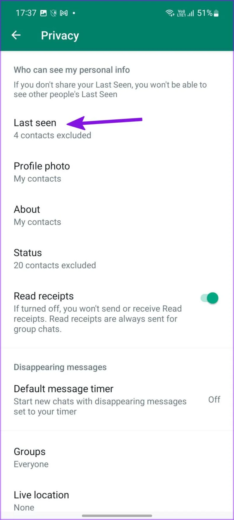 วิธีซ่อนการดูครั้งล่าสุดจากผู้ติดต่อเฉพาะบน WhatsApp