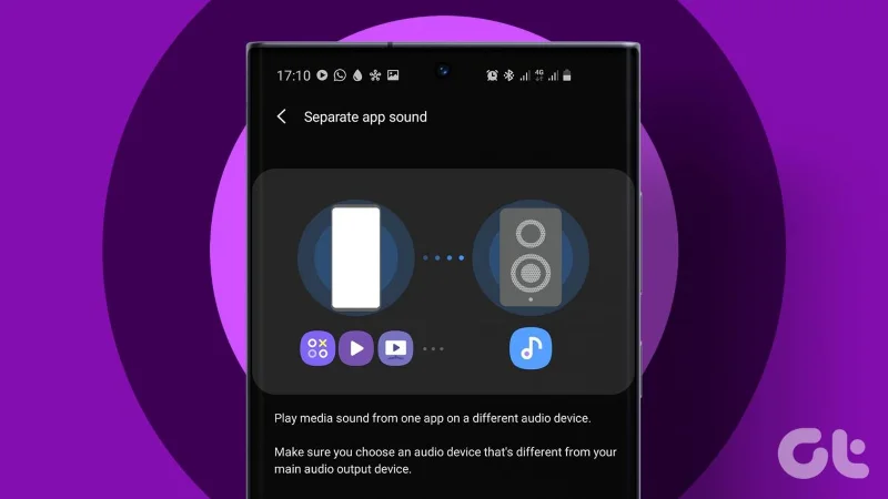 Che cos'è l'audio dell'app separata Samsung e come utilizzarlo