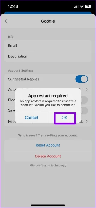 Top 10 manieren om de Outlook-app te repareren die geen e-mails synchroniseert op Android en iPhone
