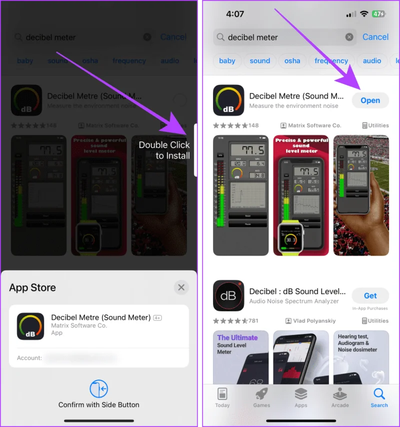 Hoe de decibellen op de iPhone te meten