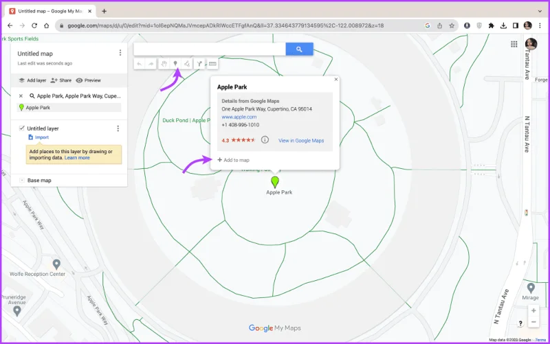 Come disegnare un raggio su Google Maps