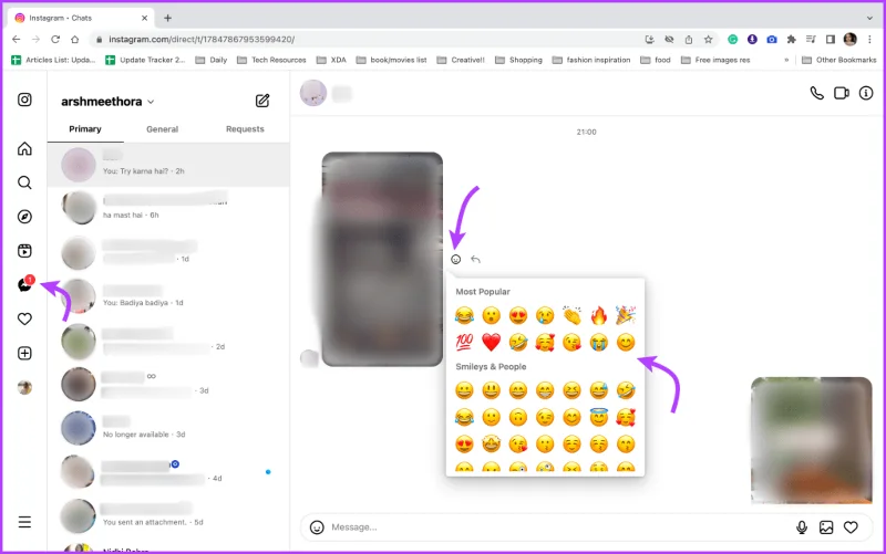 Hoe te reageren op Instagram-berichten met verschillende Emoji's