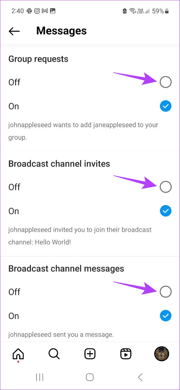 Comment arrêter de recevoir des messages directs sur Instagram sans blocage