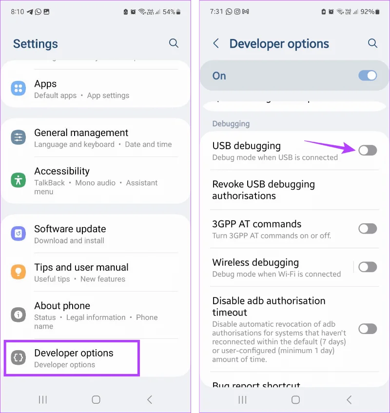 Waarom krijg ik een melding dat de USB-connector niet is aangesloten/verbonden op Android (inclusief Samsung)