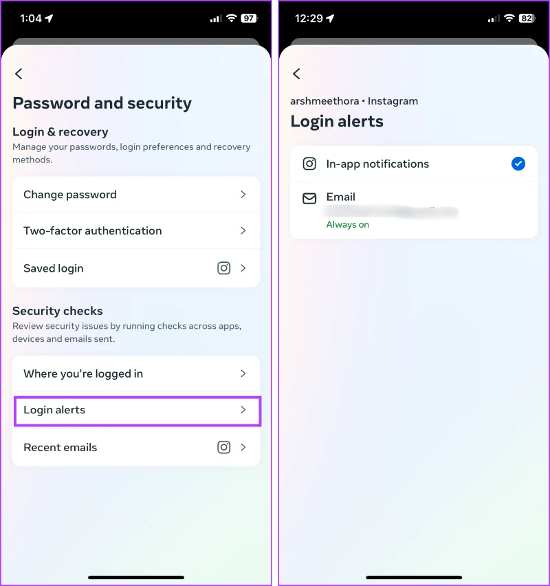 Comment examiner et supprimer des comptes Instagram d'autres appareils