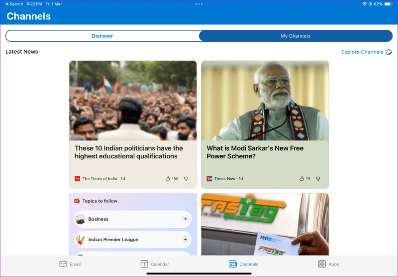 Come configurare Outlook su iPad