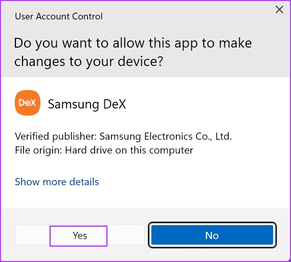 Las 9 soluciones principales para 'Samsung DeX no funciona' en Windows 11