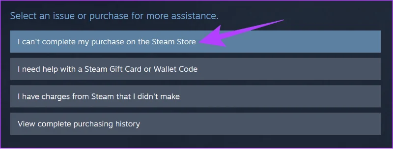 Comment corriger l'erreur d'achat (transaction) en attente sur Steam