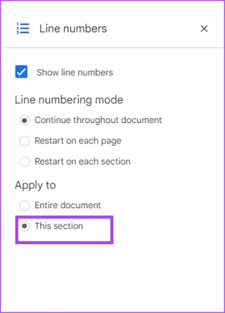 Comment ajouter et supprimer des numéros de ligne dans Google Docs