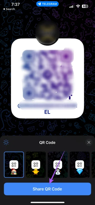 Hoe u een QR-code voor een Telegram-profiel op iPhone en Android kunt maken
