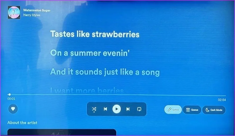 Come visualizzare i testi su Spotify Mobile, Desktop e TV