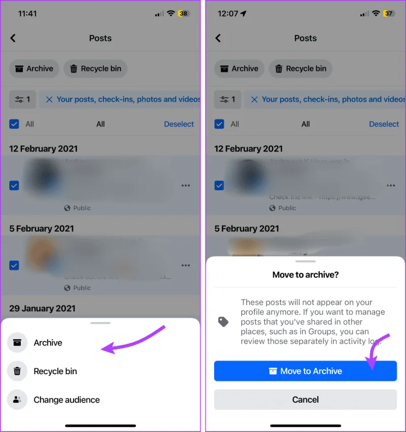 Comment masquer toutes les publications sur Facebook du public ou des amis