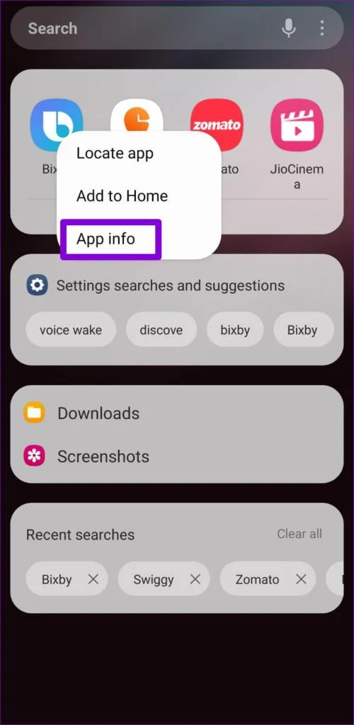 Autorizzazioni di Bixby