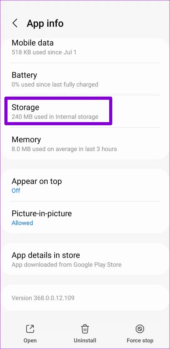Effacer le cache de Messenger sur Android
