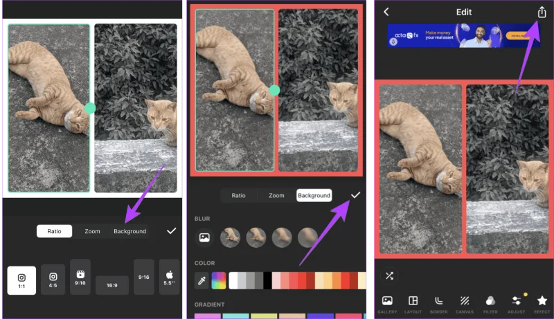 3 manieren om twee foto's naast elkaar op de iPhone te plaatsen