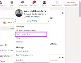 Come disattivare temporaneamente il tuo account LinkedIn