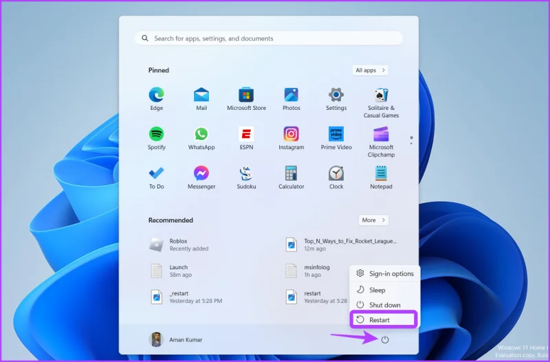 Reiniciar computadora