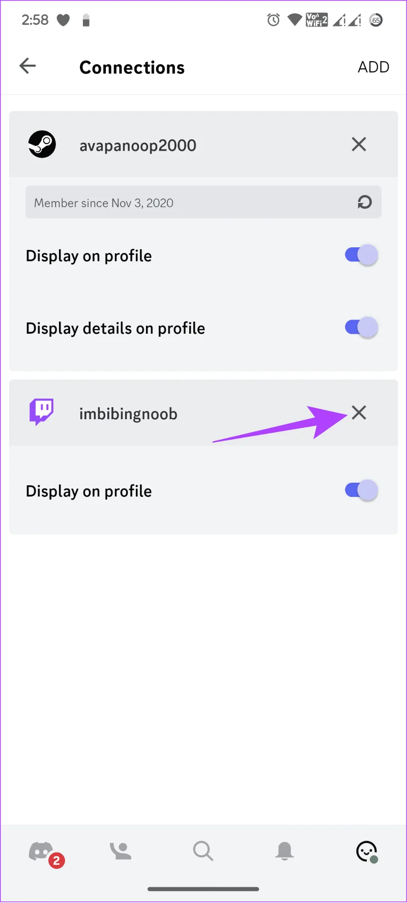 Confirmer déconnexion mobile