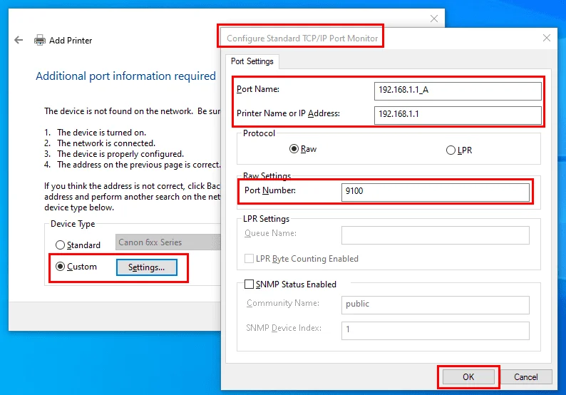 通过IP地址在Windows 11中安装打印机
