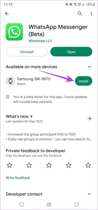 6 correctifs pour les notifications WhatsApp ne fonctionnant pas sur l'application Wear OS