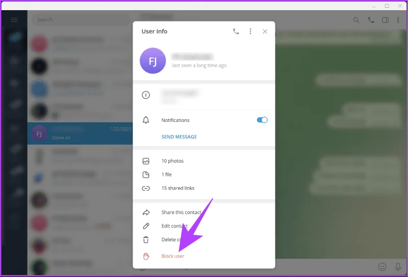 Hoe iemand op Telegram op desktop, Android of iOS te blokkeren