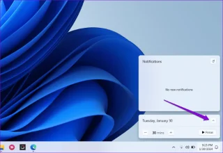 Las 6 soluciones principales para el calendario de la barra de tareas que no se abre en Windows 11