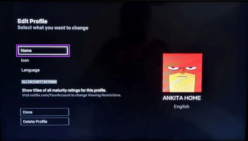 Hoe u een aangepaste profielfoto instelt op Netflix