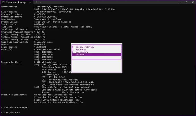 Hoe u de opdrachtpromptgeschiedenis (CMD) op Windows kunt bekijken
