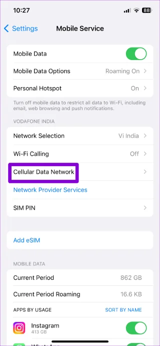 Top 9 oplossingen voor de fout 'Kan mobiel datanetwerk niet activeren' op de iPhone